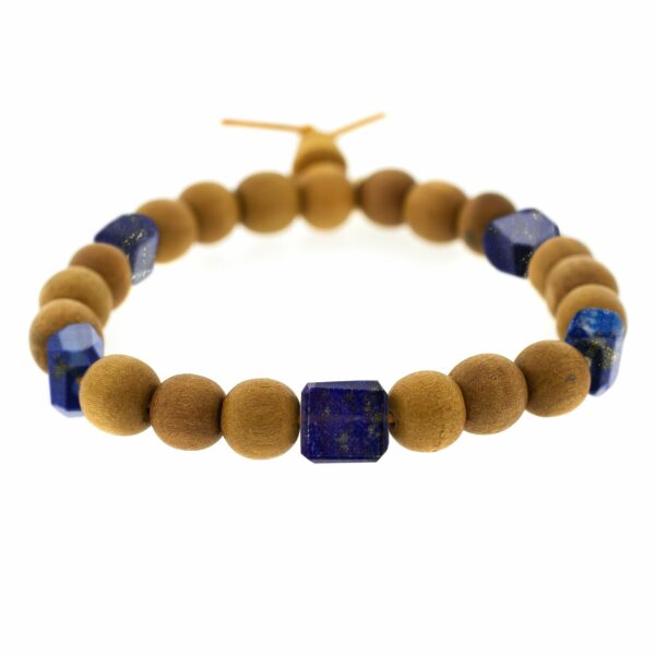 5-Stone Sandalwood Bracelet – Image 2