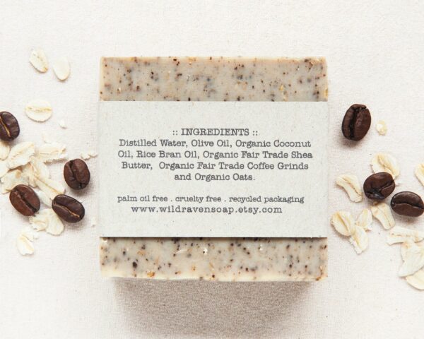 Coffee + Oat Scrub Soap – Image 3