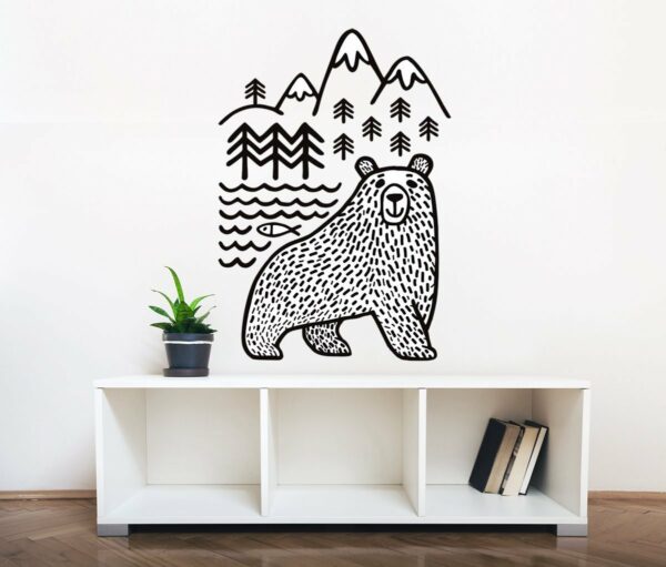 Wild Animal Bear Wall – Image 3